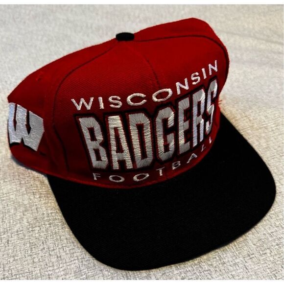 Wisconsin Badgers Football Apex One Snapback Hat Cap Vintage 90’s - Picture 3 of 5
